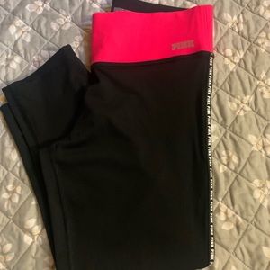 Pink VS Ultimate Yoga Capri Leggings